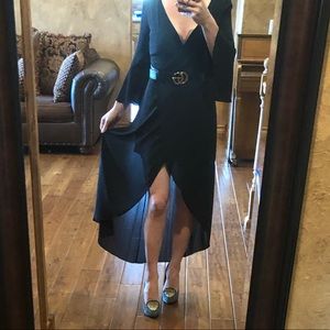 Long High low black dress.sz.small. NWT